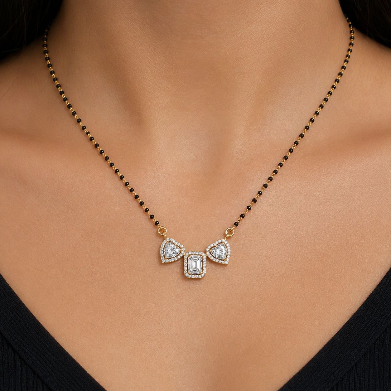 Heart Octo Mangalsutra