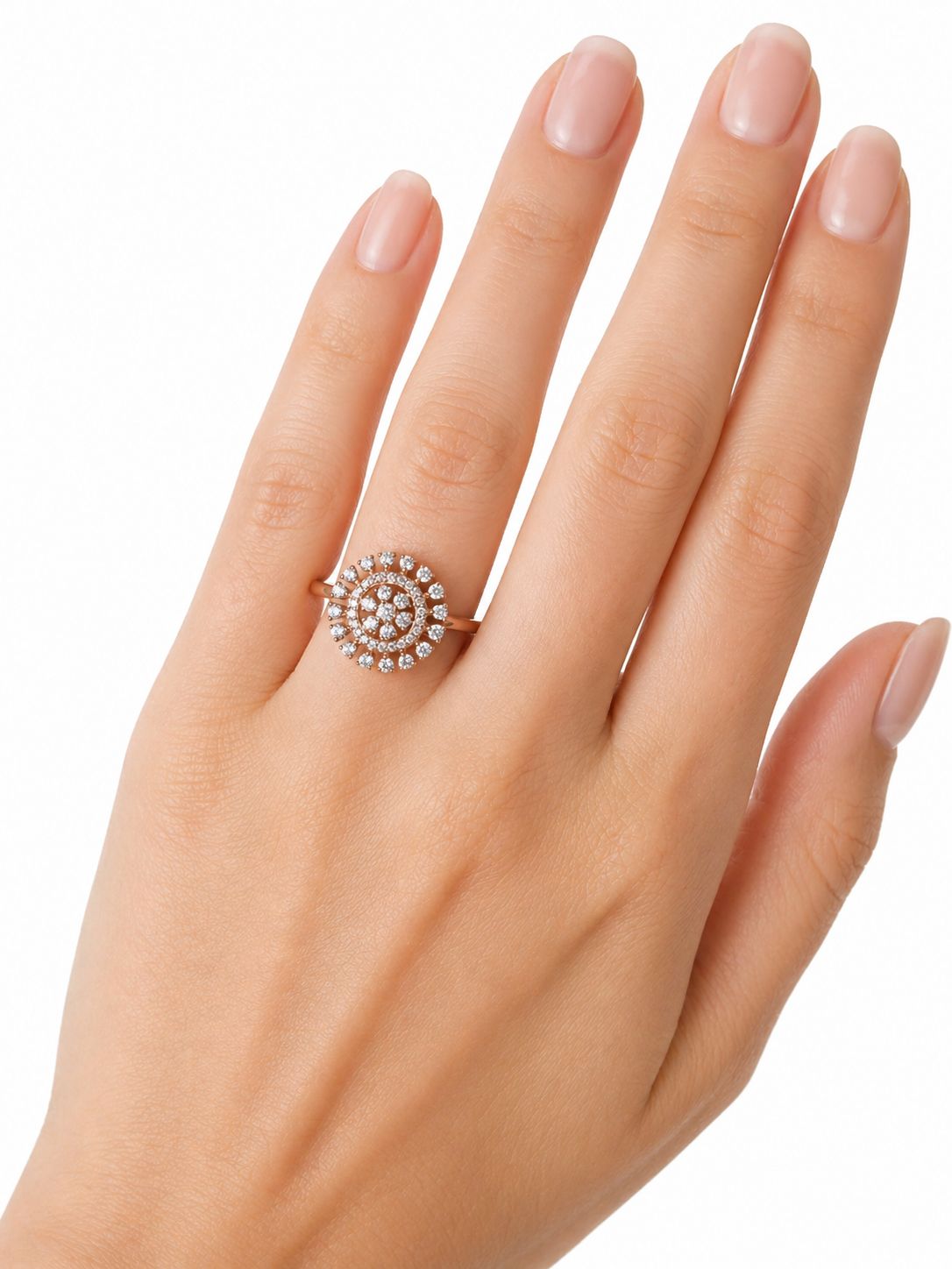 Round radiance Ring