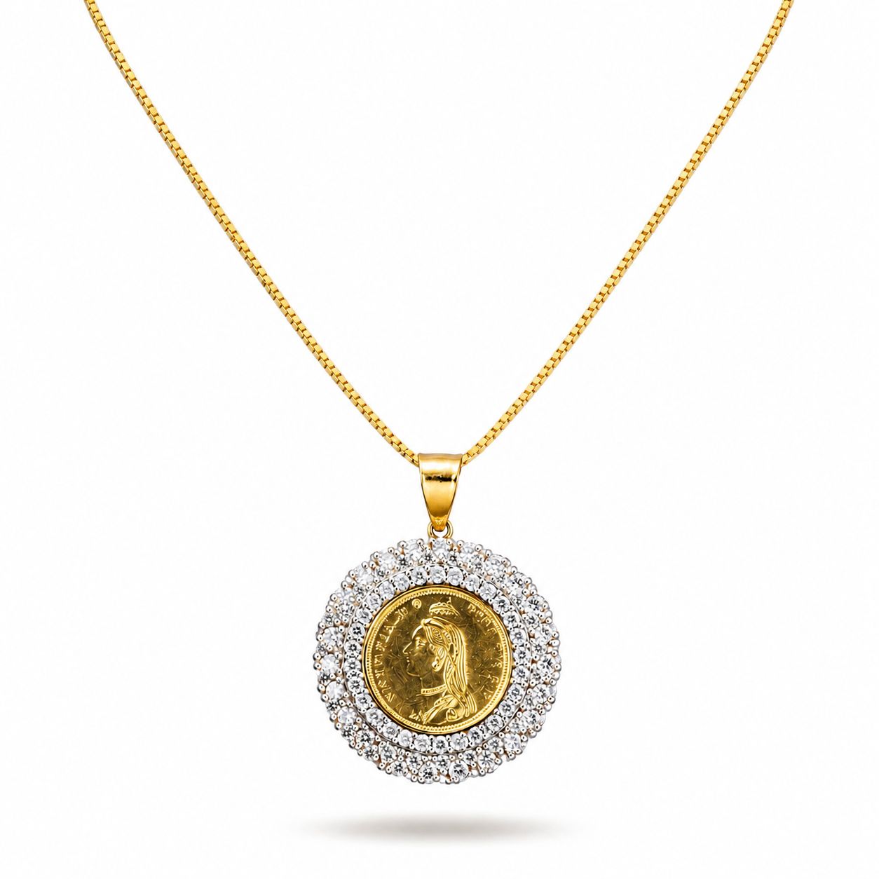 Ginni Halo Pendant Chain