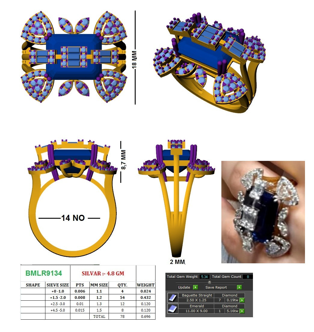 Noorani Sapphire Ring