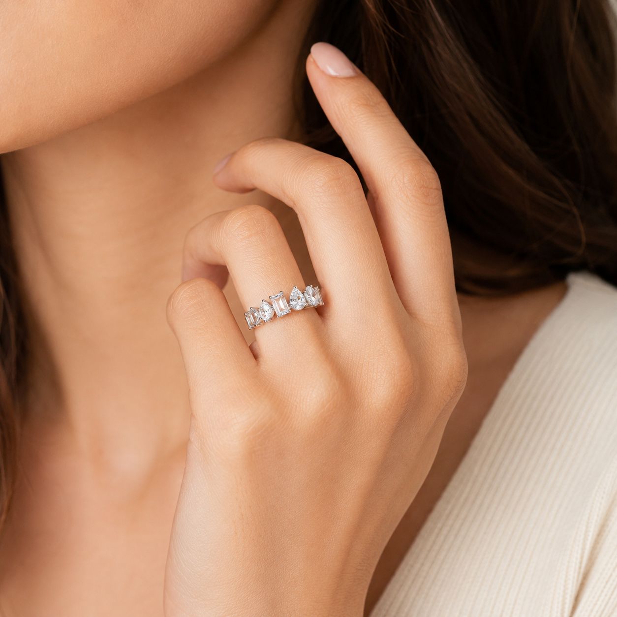 Multi Shape Eternity Band