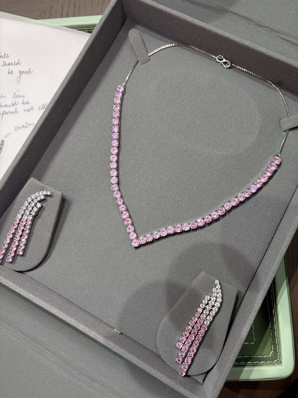 Pink Sapphire Necklace
