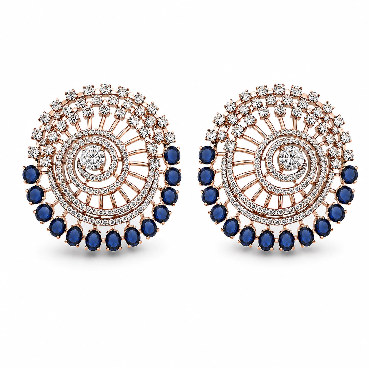 Azzure spiral earrings
