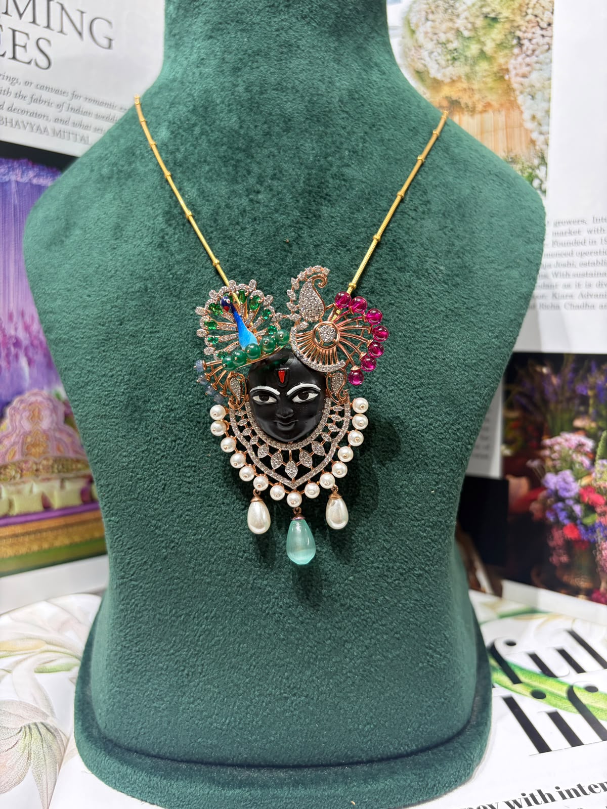 Mayur Shree Nath ji pendant