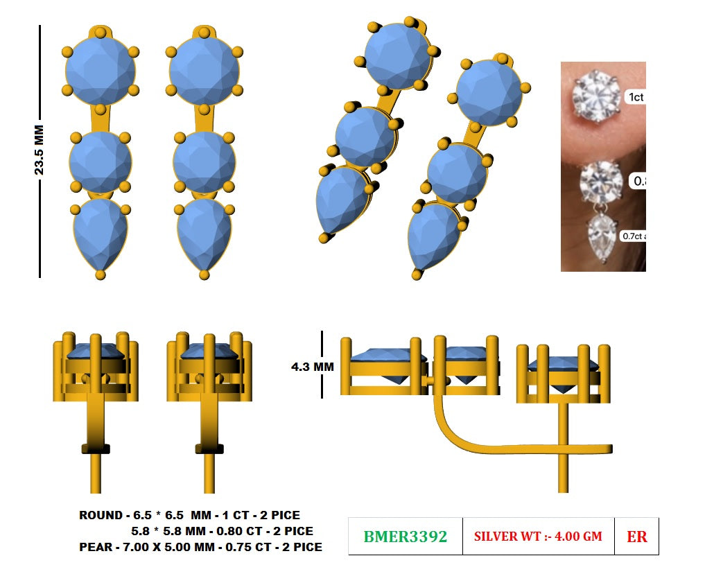 Detachable Anushka Earrings
