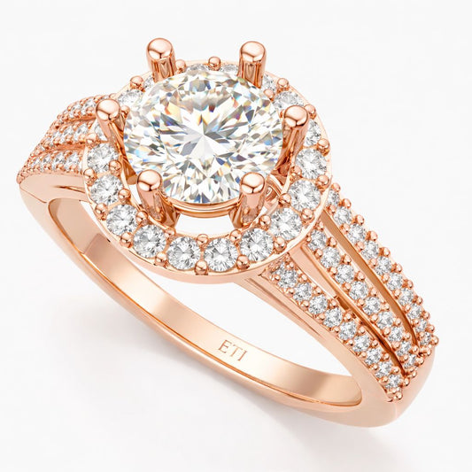 Solitare Multi Band Ring