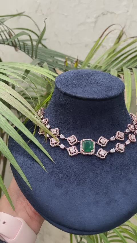 Buy Green Meenakari Choker Necklace In Gold Finish With Pearls KALKI  Fashion India