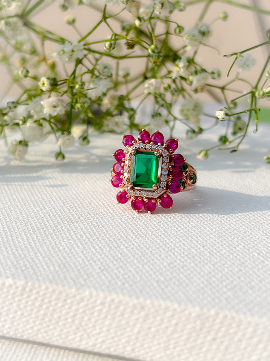 Ruby Emerald Ring