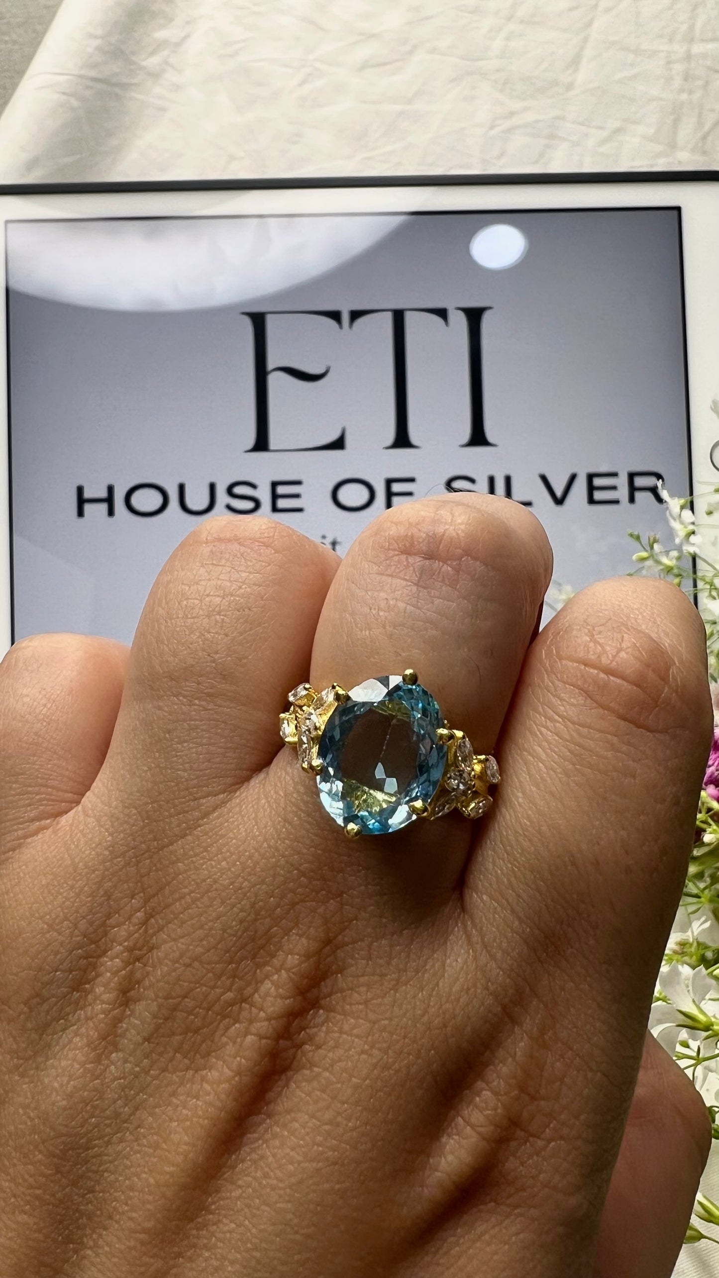 Rusul's Blue Topaz Ring