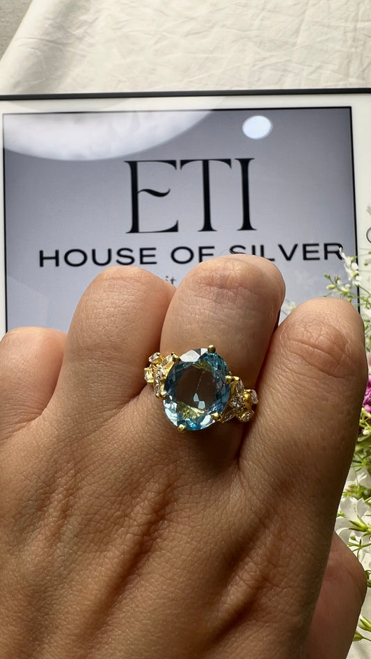 Rusul's Blue Topaz Ring