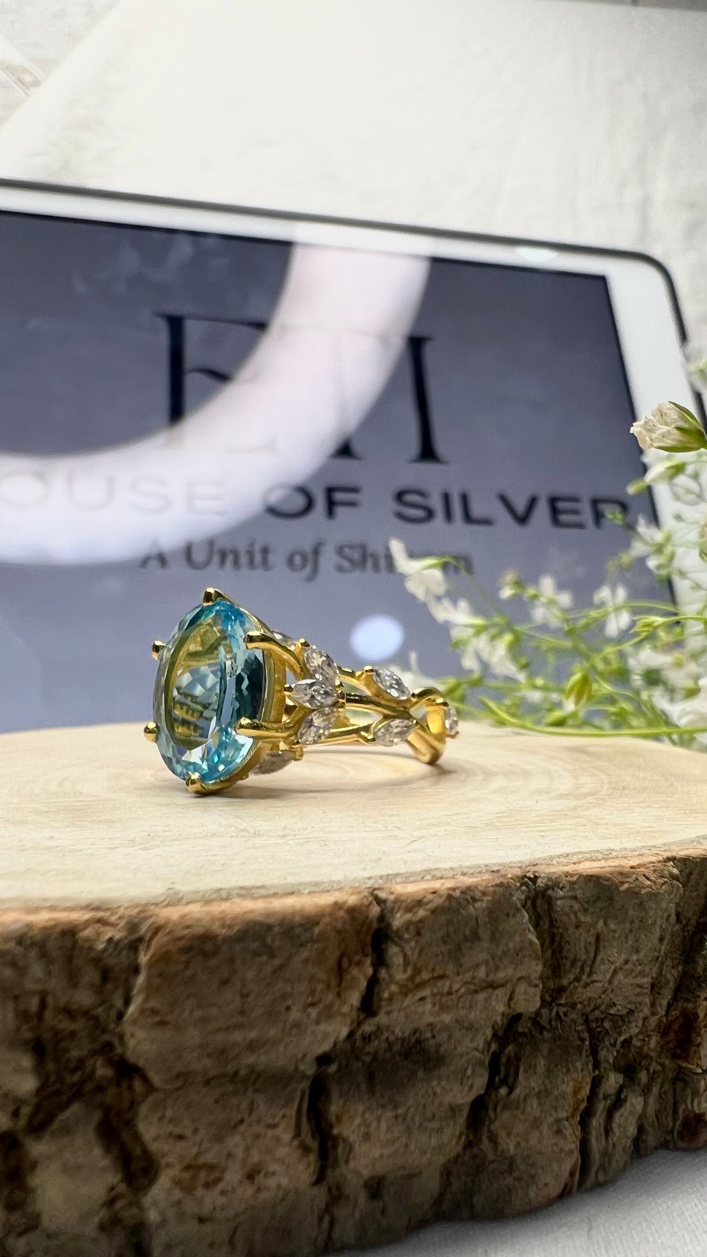 Rusul's Blue Topaz Ring